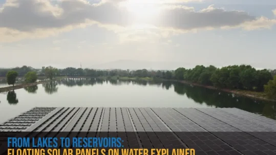 floating solar panels on water